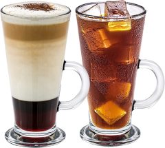 Crystalia Tall Irish Coffee Mugs